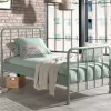 Sale Wohnen Retro Metallbett 90x200 in Graugrün - Buonco