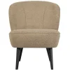 Clearance Wohnen Retro Plüschsessel in Beige - Ludovico
