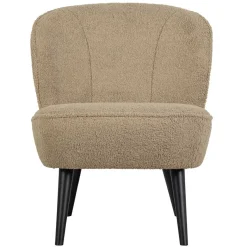 Clearance Wohnen Retro Plüschsessel in Beige - Ludovico