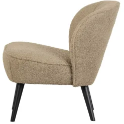 Clearance Wohnen Retro Plüschsessel in Beige - Ludovico