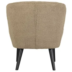 Clearance Wohnen Retro Plüschsessel in Beige - Ludovico