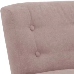 Sale Wohnen Retro Polstersessel in Rosa und Buche Natur - Carismata