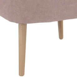 Sale Wohnen Retro Polstersessel in Rosa und Buche Natur - Carismata
