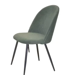 Clearance Wohnen Retro Polsterstühle in Oliv Grün - Perry (4er Set)