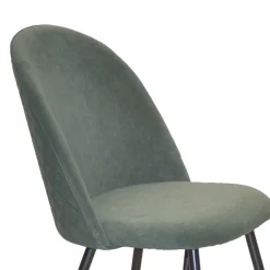 Clearance Wohnen Retro Polsterstühle in Oliv Grün - Perry (4er Set)