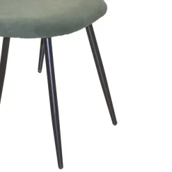Clearance Wohnen Retro Polsterstühle in Oliv Grün - Perry (4er Set)