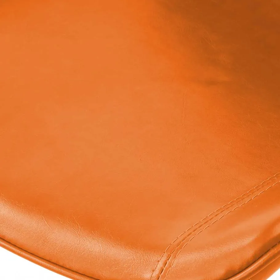 Clearance Wohnen Retro Polsterstuhl in Orange - Travilia (2er Set)