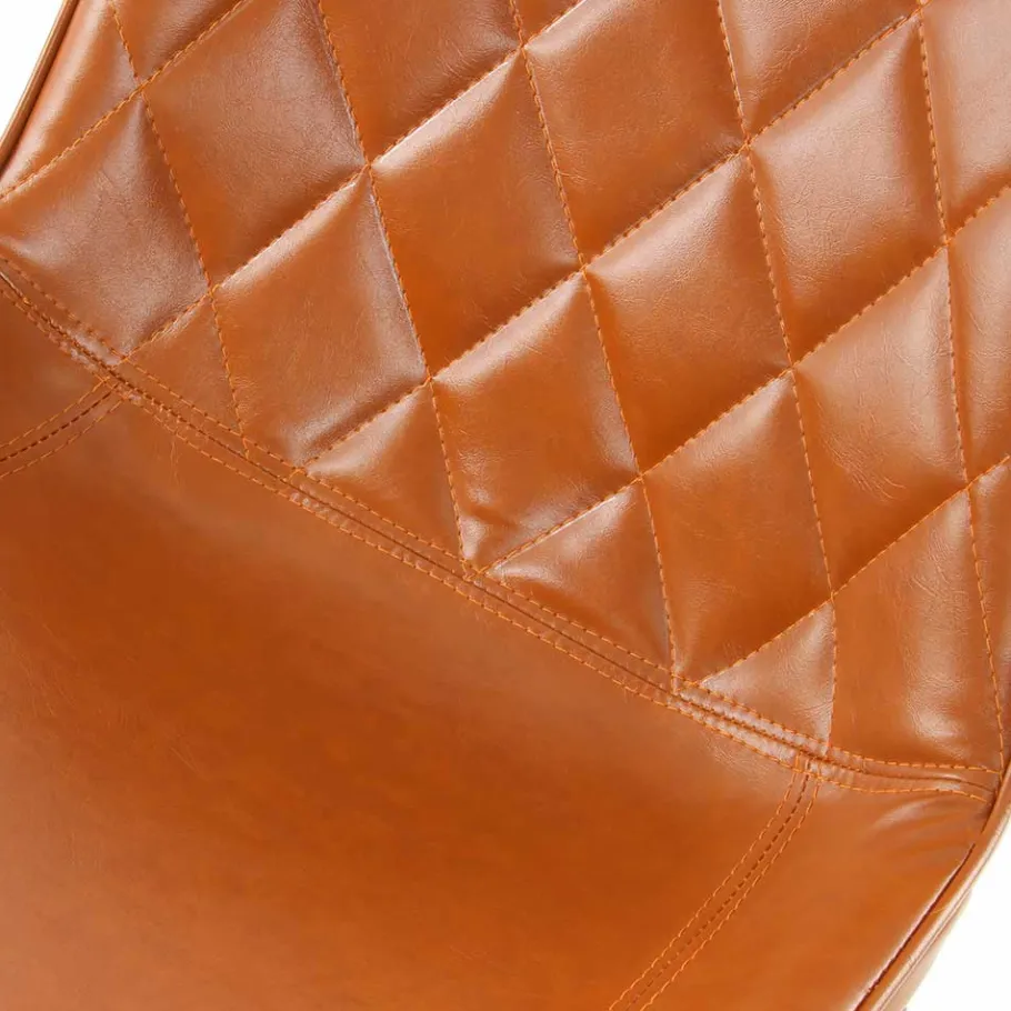 Clearance Wohnen Retro Polsterstuhl in Orange - Travilia (2er Set)