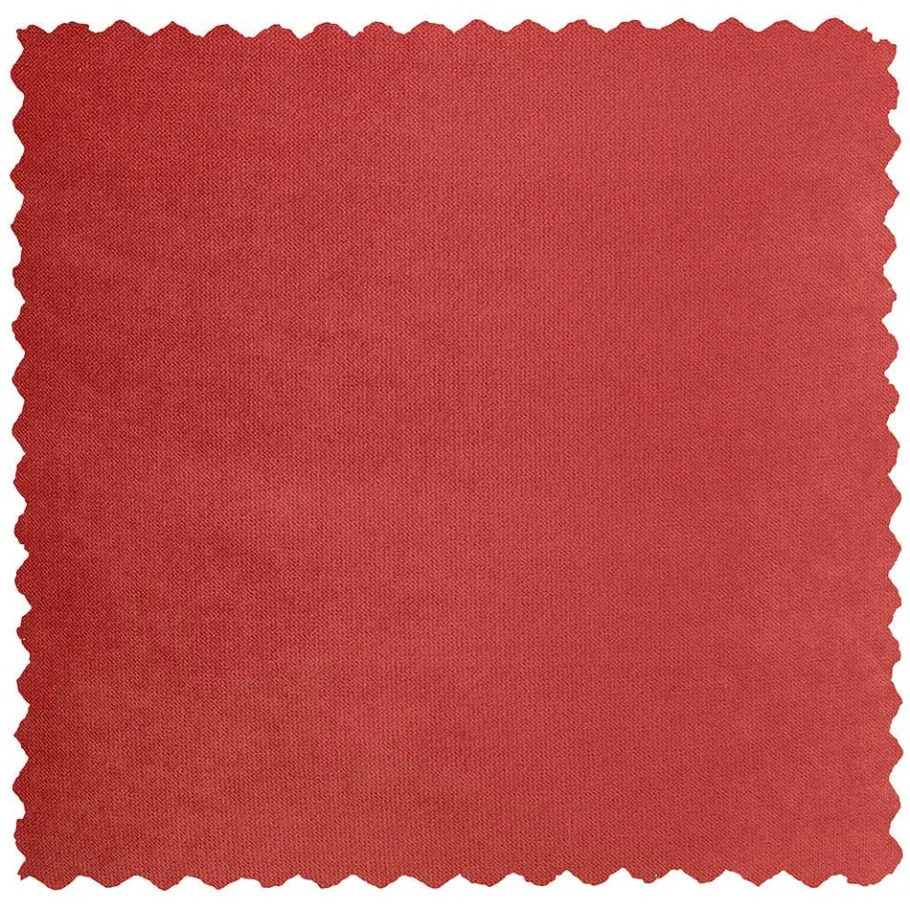 Outlet Wohnen Retro Samtsessel in Rot & Schwarz - Dumarkus