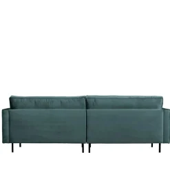 Clearance Wohnen Retro Samtsofa in Petrol Blau - Fledos