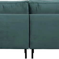Clearance Wohnen Retro Samtsofa in Petrol Blau - Fledos