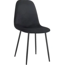 New Wohnen Retro Schalenstühle aus Samt - Porto (6er Set)