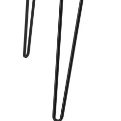 Discount Wohnen Retro Schreibtisch in Walnuss Optik & Schwarz - Filumenta