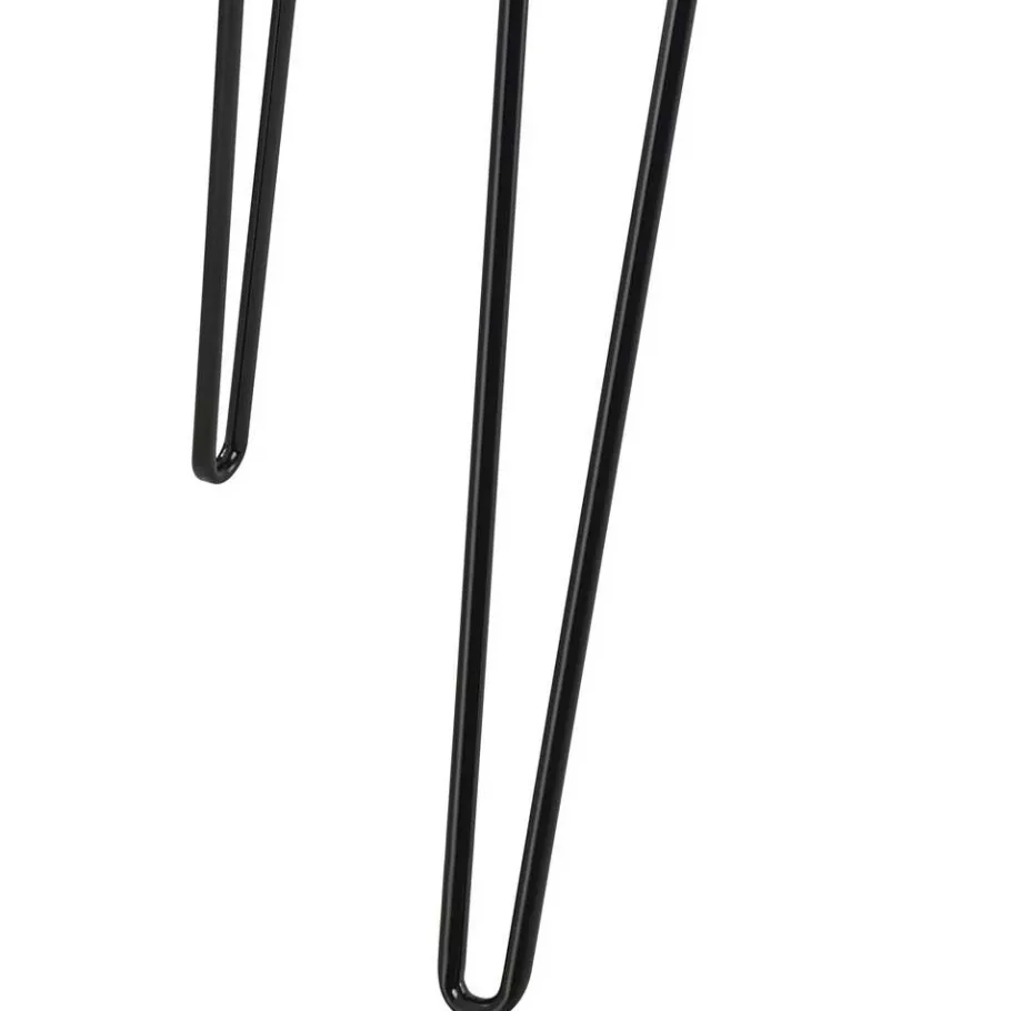 Discount Wohnen Retro Schreibtisch in Walnuss Optik & Schwarz - Filumenta