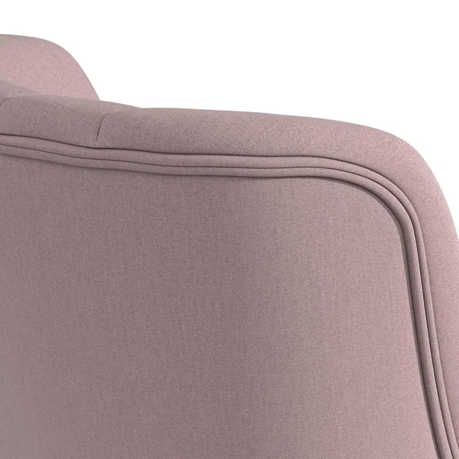 Sale Wohnen Retro Sessel in Rosa und Holz Natur - Panien