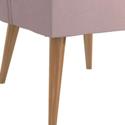Sale Wohnen Retro Sessel in Rosa und Holz Natur - Panien