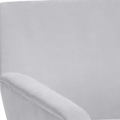 Discount Wohnen Retro Sessel in Silbergrau Velours - Desaros