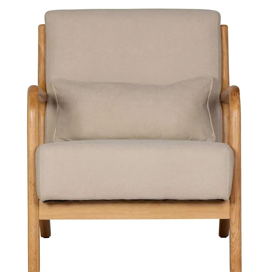Wohnen Retro Sessel mit Holzgestell - Lardosia