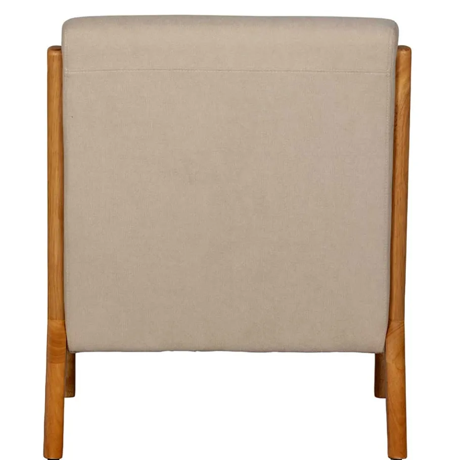 Wohnen Retro Sessel mit Holzgestell - Lardosia