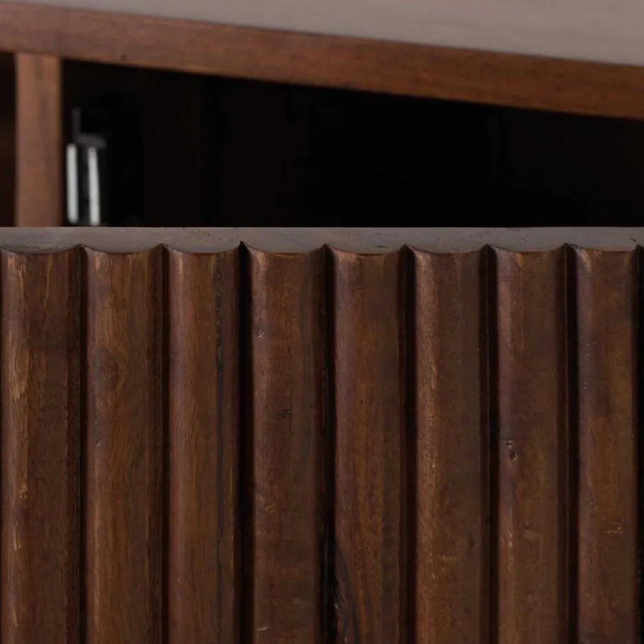 Outlet Wohnen Retro Sideboard in Walnussfarben - Chalil