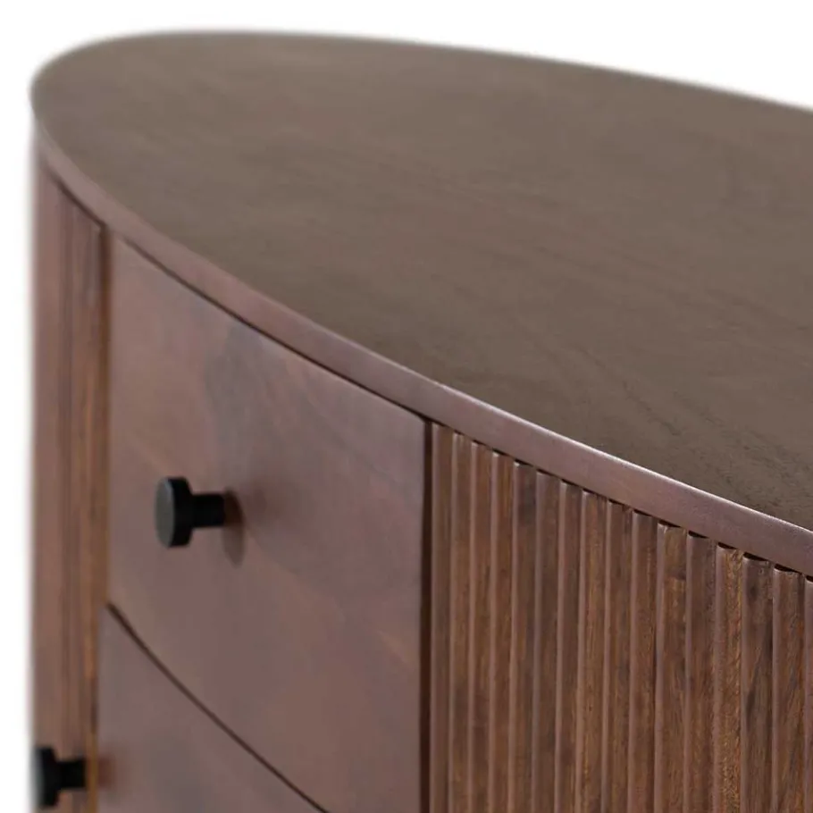 Outlet Wohnen Retro Sideboard in Walnussfarben - Chalil
