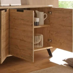 Hot Wohnen Retro Sideboard Rodonda in Eiche