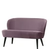 Clearance Wohnen Retro Sofa in Flieder Samt - Parilegro