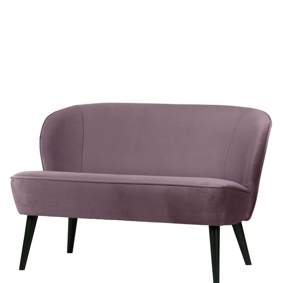 Clearance Wohnen Retro Sofa in Flieder Samt - Parilegro