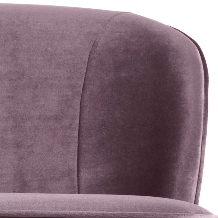 Clearance Wohnen Retro Sofa in Flieder Samt - Parilegro