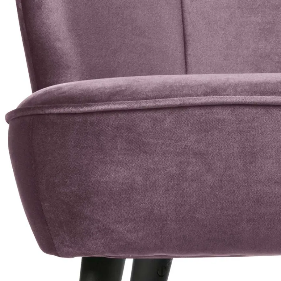 Clearance Wohnen Retro Sofa in Flieder Samt - Parilegro