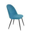 Hot Wohnen Retro Stühle in Petrol Blau Samt - Alayn (4er Set)