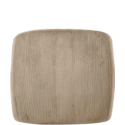 New Wohnen Retro Style Cord Sessel in Beige - Evilla