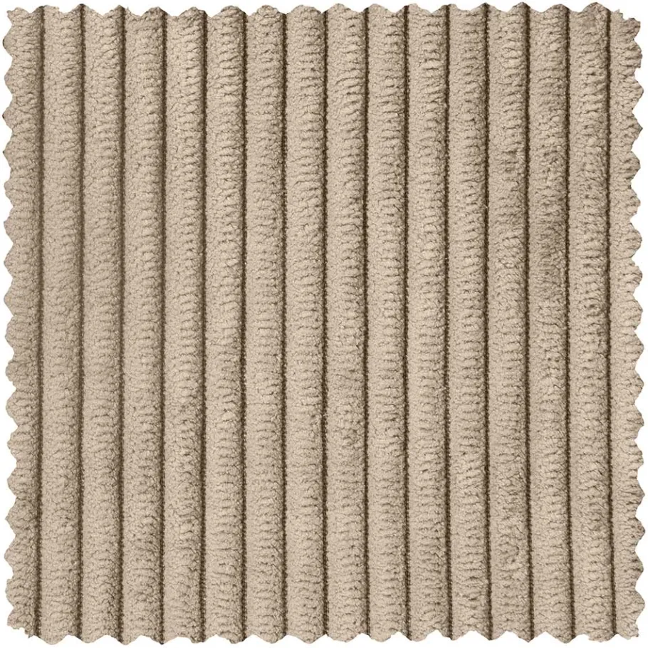 New Wohnen Retro Style Cord Sessel in Beige - Evilla