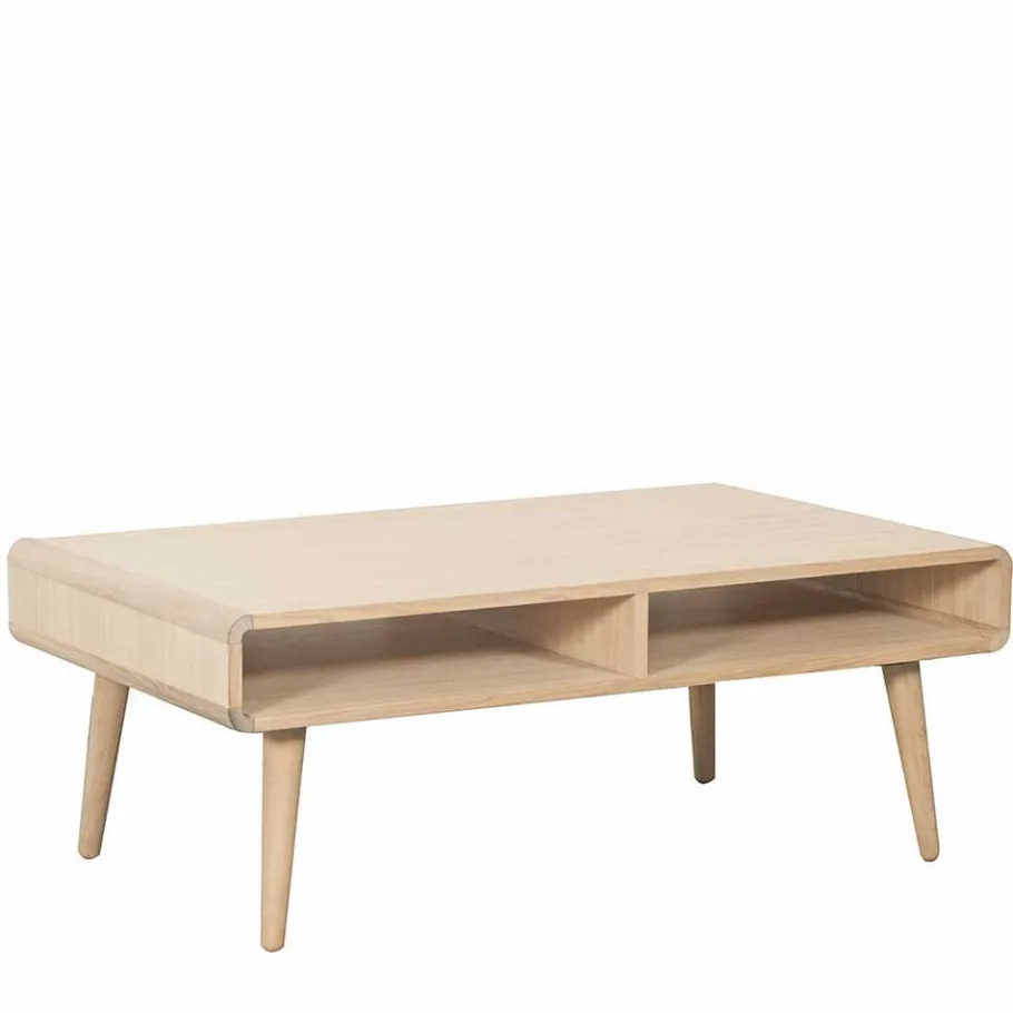New Wohnen Retro Style Couchtisch mit zwei Fächern - Medias