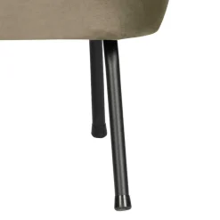 Sale Wohnen Retro Style Sessel in Khaki Samtbezug - Cuba
