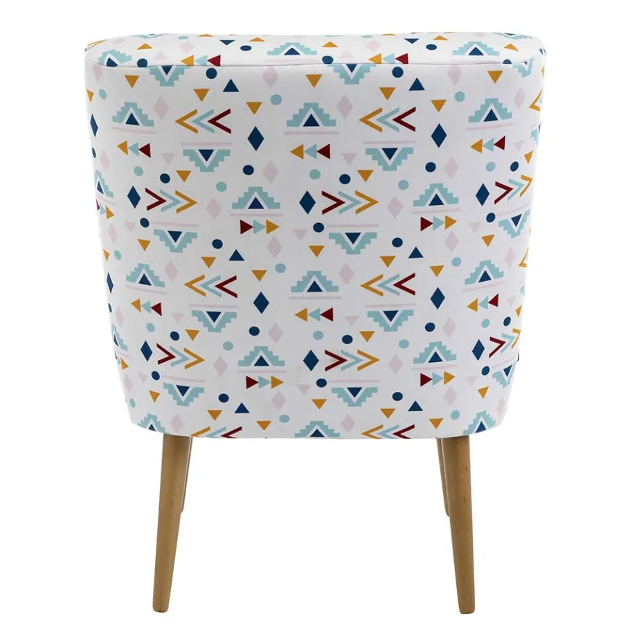 Hot Wohnen Retro Style Sessel mit gemustertem Stoffbezug - Veressa