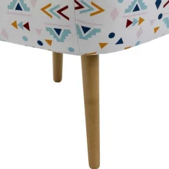 Hot Wohnen Retro Style Sessel mit gemustertem Stoffbezug - Veressa