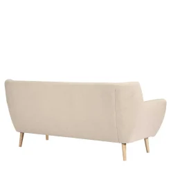 Discount Wohnen Retro Style Sofa in Beige mit Natur - Paulo