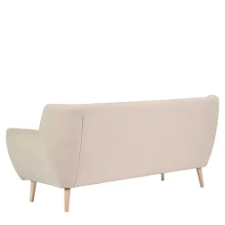 Discount Wohnen Retro Style Sofa in Beige mit Natur - Paulo