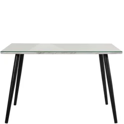 New Wohnen Retro Style Tisch in Marmor Optik mit Glas - Presents