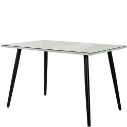 New Wohnen Retro Style Tisch in Marmor Optik mit Glas - Presents