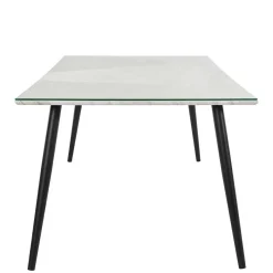 New Wohnen Retro Style Tisch in Marmor Optik mit Glas - Presents