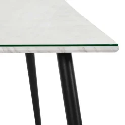 New Wohnen Retro Style Tisch in Marmor Optik mit Glas - Presents