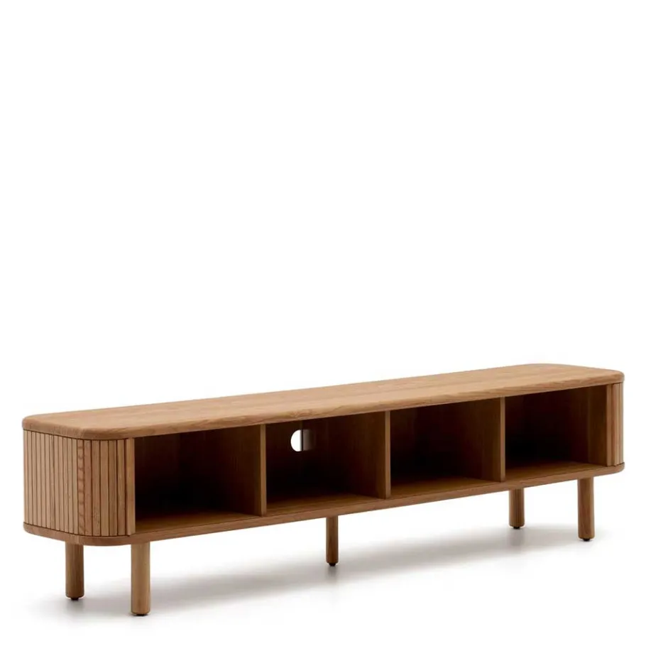 Clearance Wohnen Retro TV Unterschrank mit 2 Schiebetüren - Calming