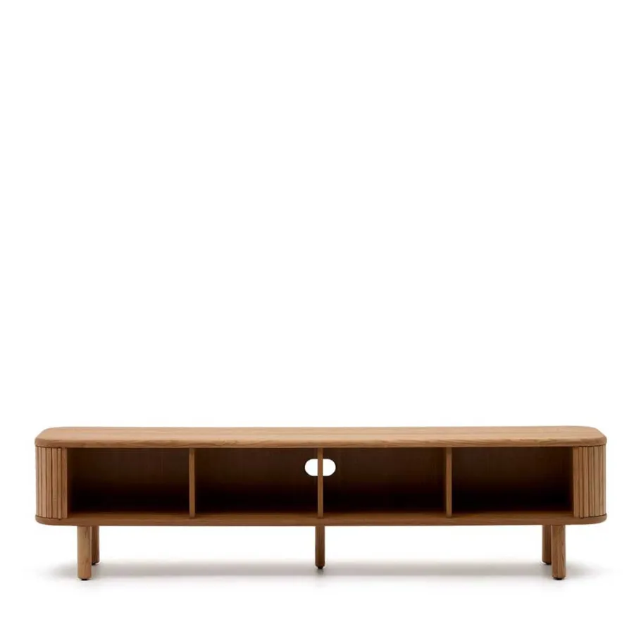 Clearance Wohnen Retro TV Unterschrank mit 2 Schiebetüren - Calming