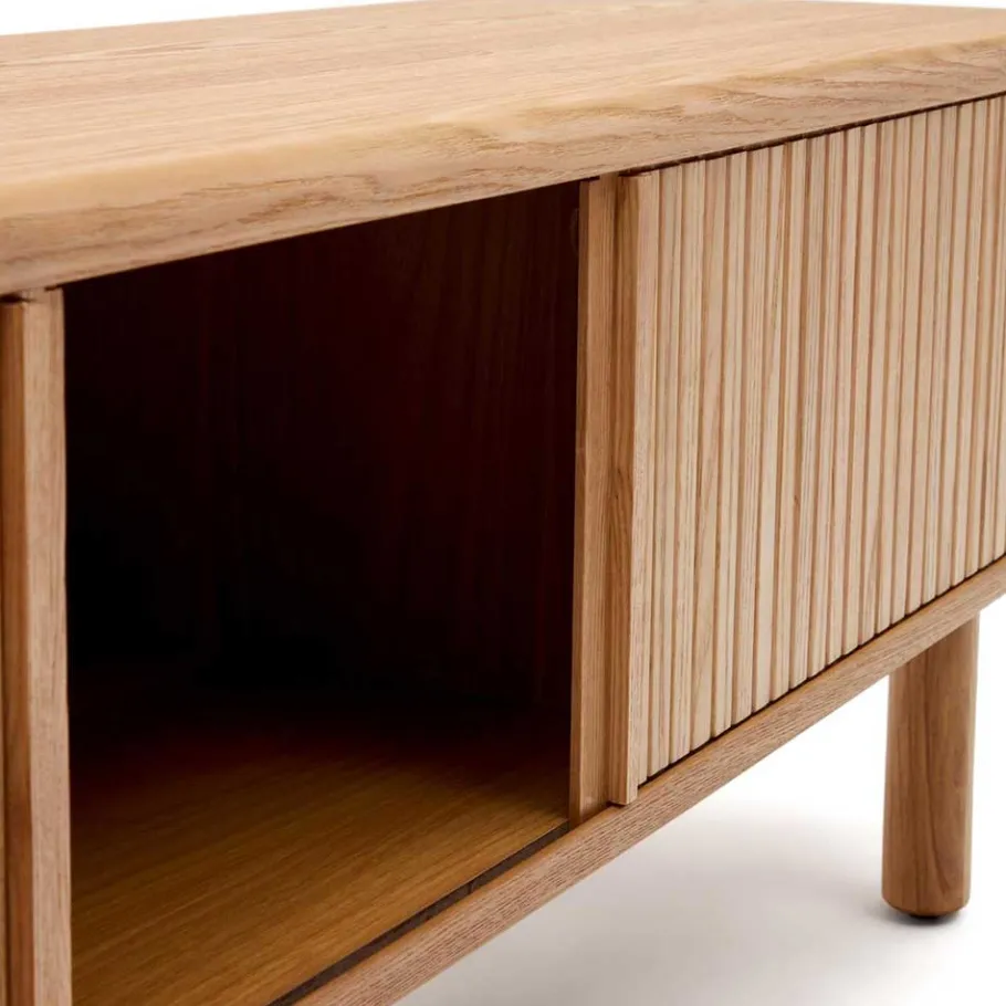 Clearance Wohnen Retro TV Unterschrank mit 2 Schiebetüren - Calming