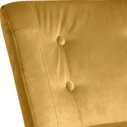 Clearance Wohnen Retro Wohnzimmersessel in Gelb Samtvelours - Moldiva