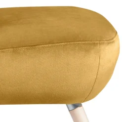 Clearance Wohnen Retro Wohnzimmersessel in Gelb Samtvelours - Moldiva