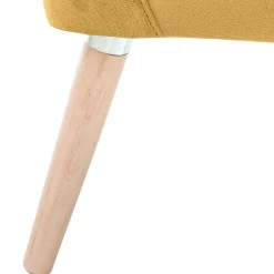 Clearance Wohnen Retro Wohnzimmersessel in Gelb Samtvelours - Moldiva