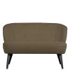 Wohnen Retro Wohnzimmersofa in Hellbraun Plüsch - Kermita